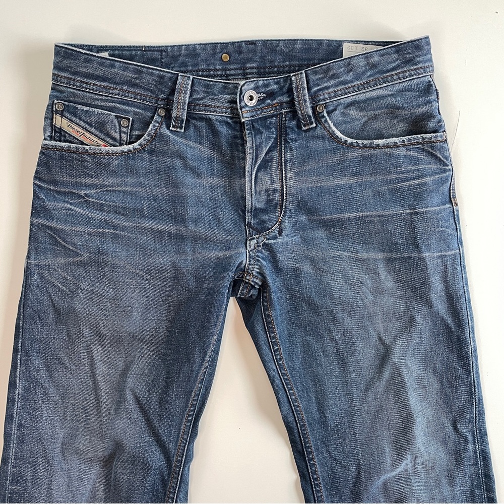 Vtg Diesel Industry Larkee Jeans 32x29 Actual Denim 0073C Wash Made In Italy